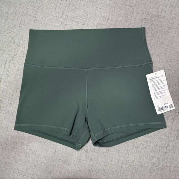 Lululemon Align Short High Rise Bike Shorts Dark Forest Green 12 NWT - Picture 4 of 8
